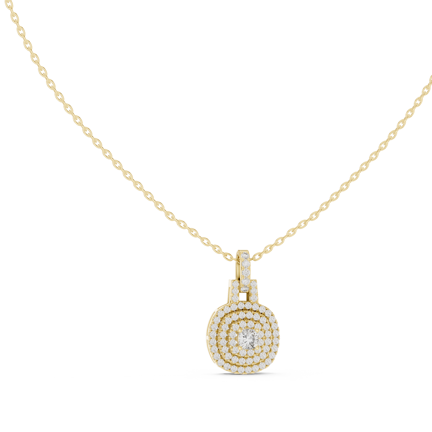 Diamond Halo Pendant