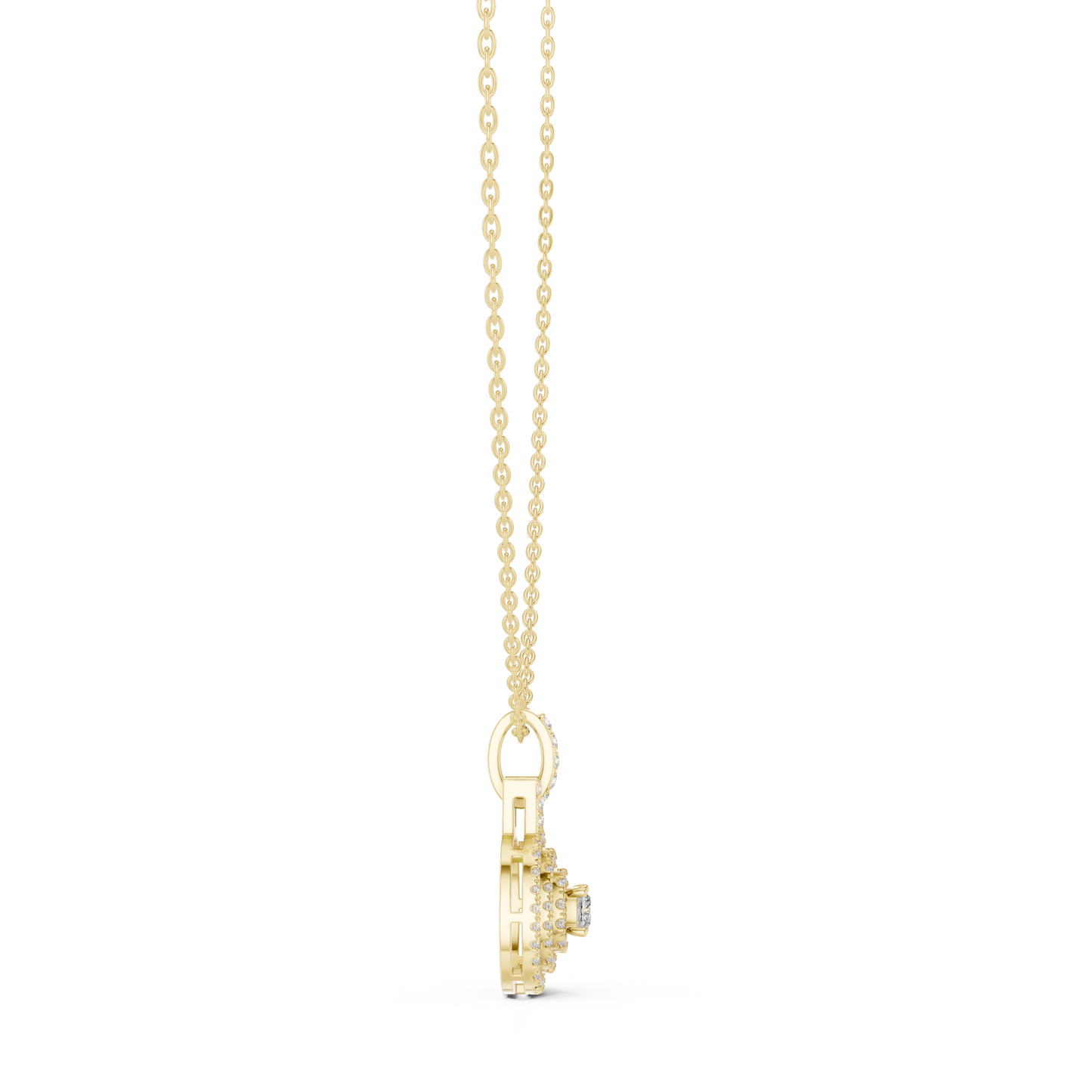 Diamond Halo Pendant