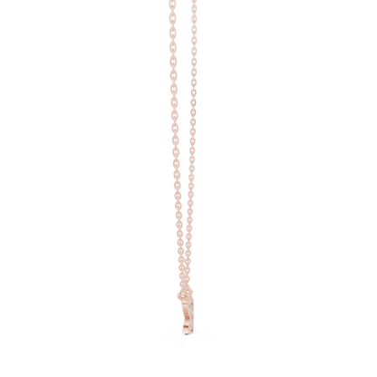 Diamond Butterfly Pendant Necklace