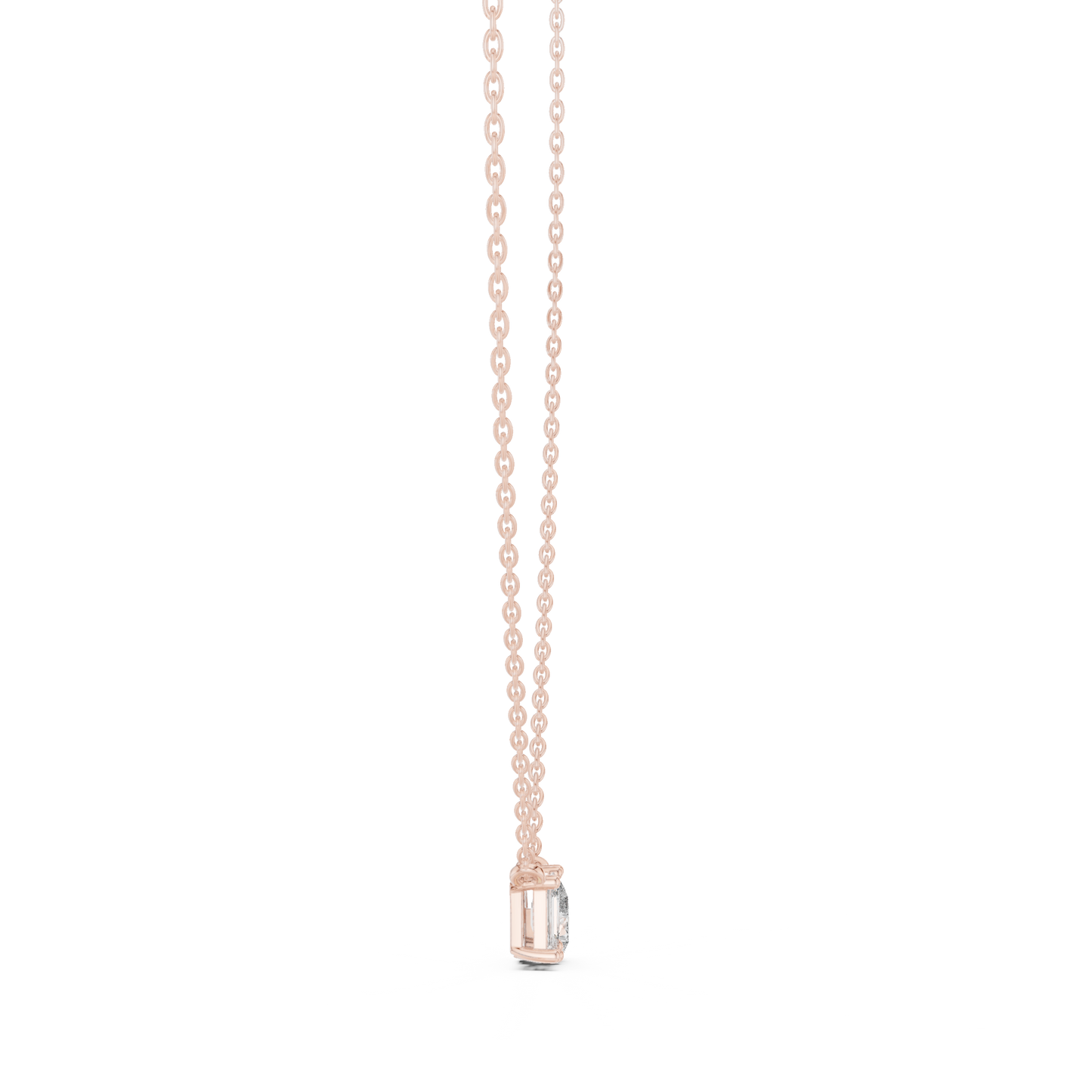 Two-Stone Diamond Pendant Necklace