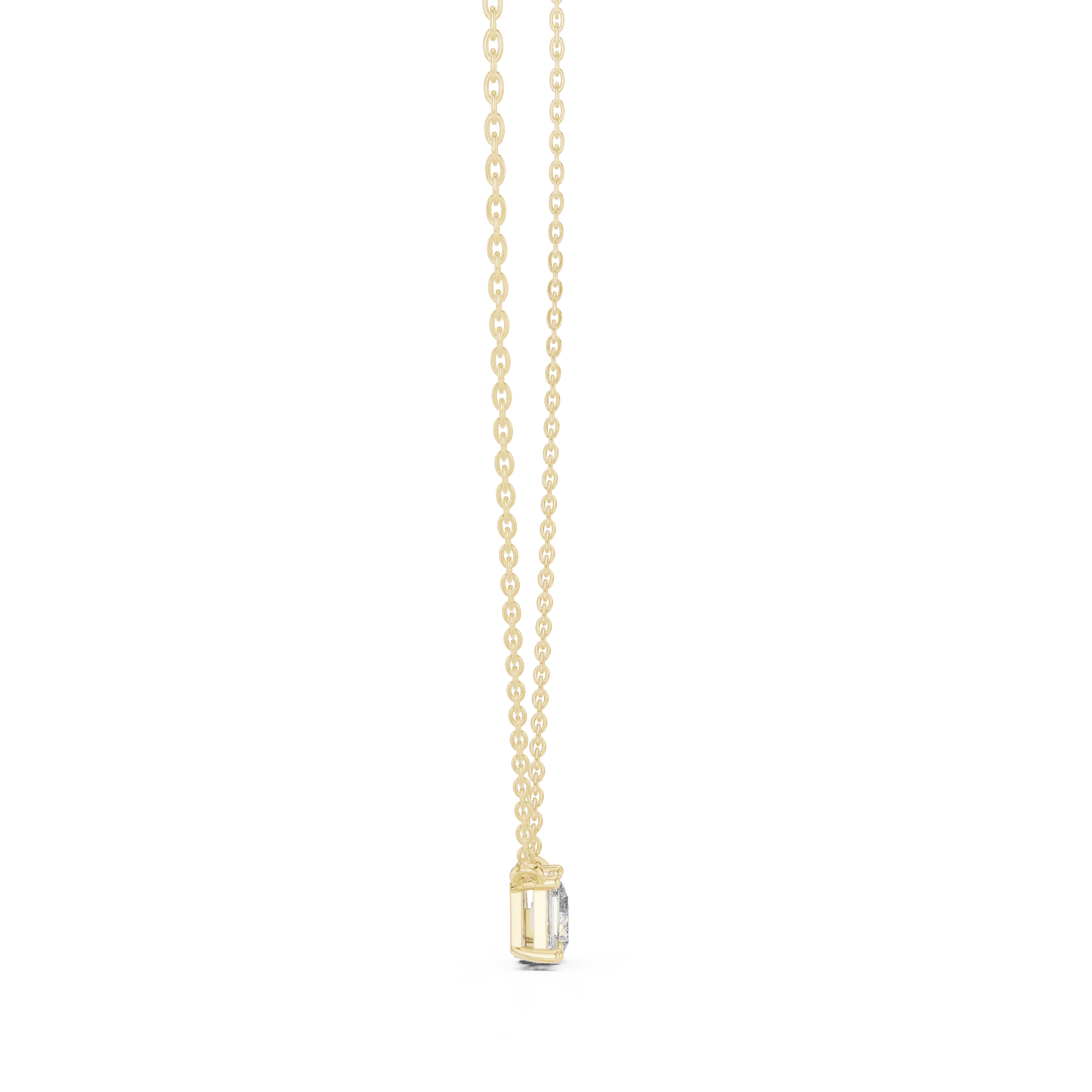 Two-Stone Diamond Pendant Necklace