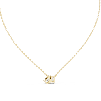 Two-Stone Diamond Pendant Necklace