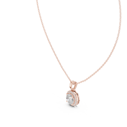 Classic Halo Diamond Pendant
