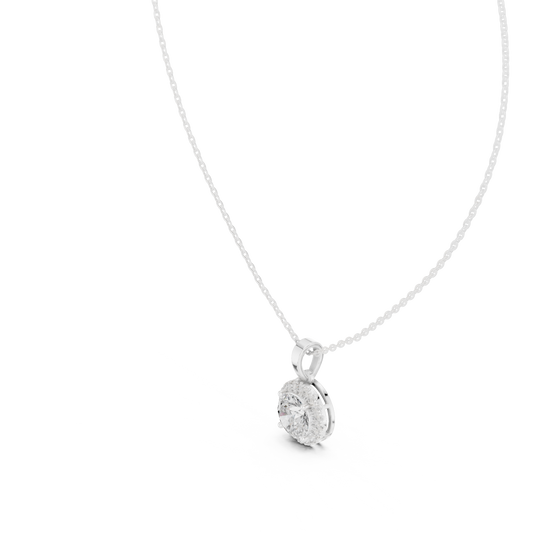 Classic Halo Diamond Pendant