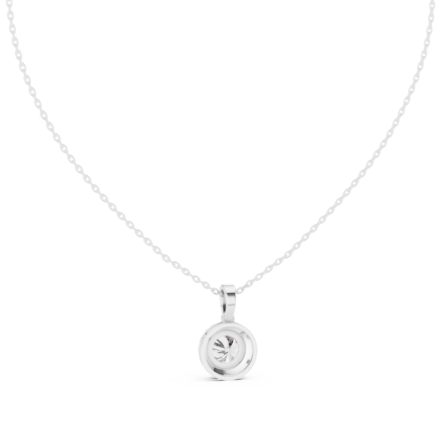Classic Halo Diamond Pendant