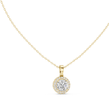 Classic Halo Diamond Pendant