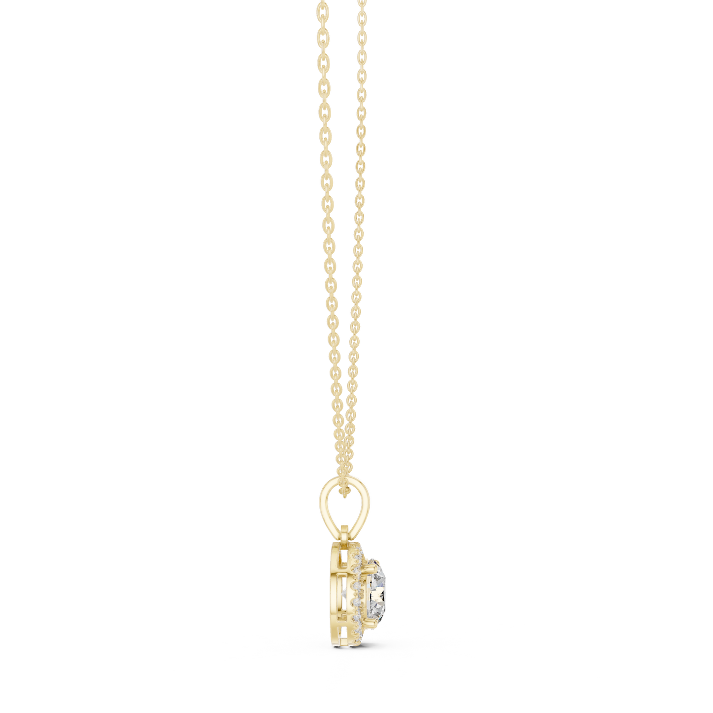 Classic Halo Diamond Pendant
