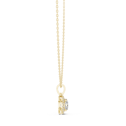 Classic Halo Diamond Pendant