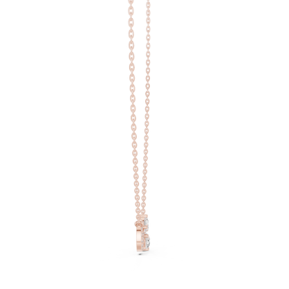 Infinity Two-Stone Diamond Pendant Necklace