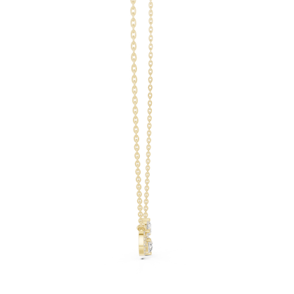 Infinity Two-Stone Diamond Pendant Necklace