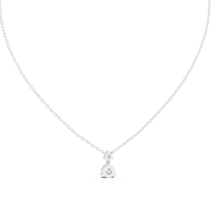 Two-Diamond Drop Pendant Necklace