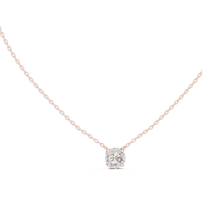 Classic Round Solitaire Diamond Pendant