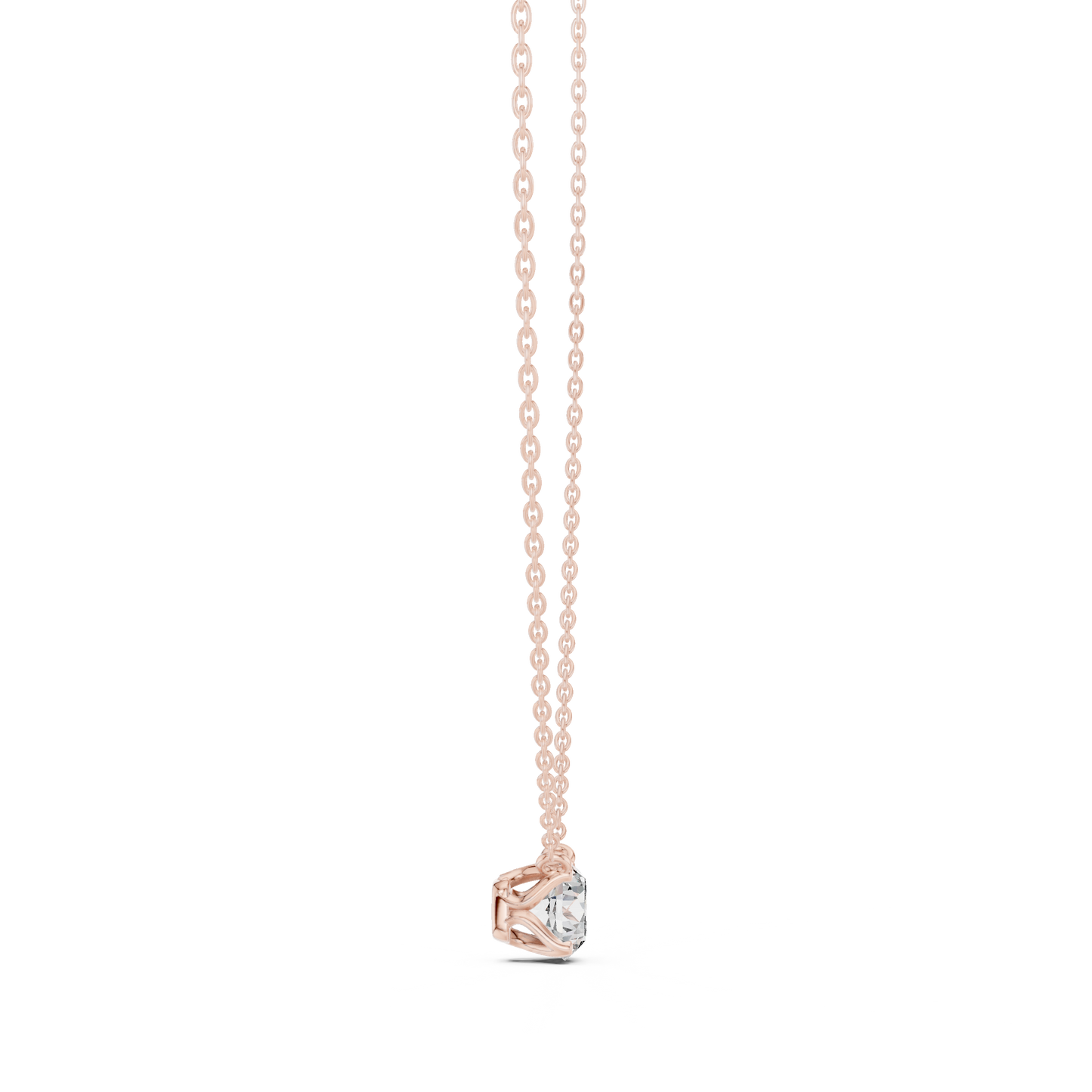 Classic Round Solitaire Diamond Pendant