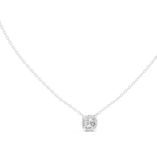 Classic Round Solitaire Diamond Pendant