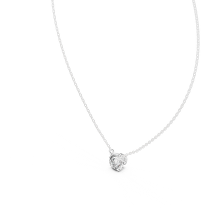 Classic Round Solitaire Diamond Pendant