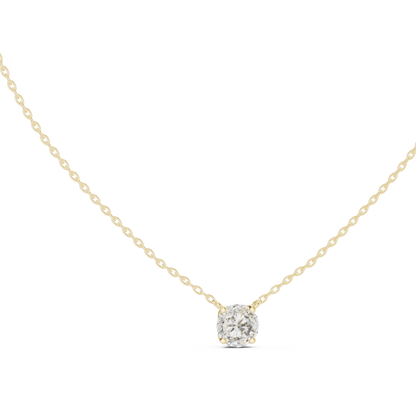 Classic Round Solitaire Diamond Pendant