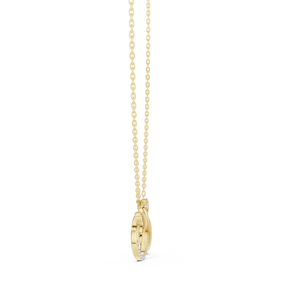 Diamond Butterfly Infinity Pendant Necklace