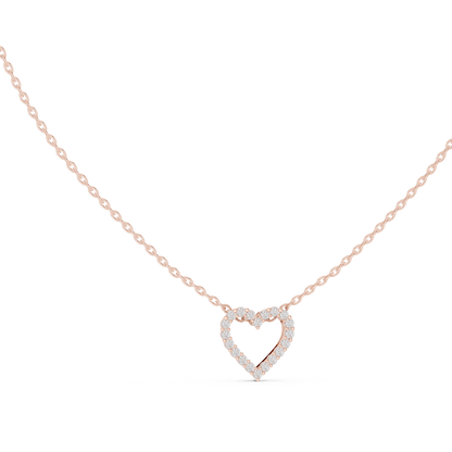 Diamond Open Heart Pendant