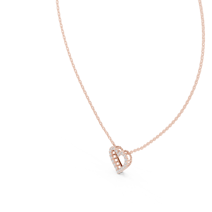 Diamond Open Heart Pendant