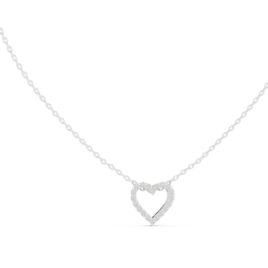 Diamond Open Heart Pendant