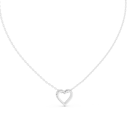 Diamond Open Heart Pendant