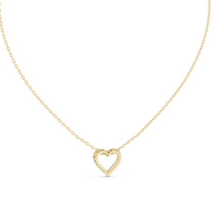 Diamond Open Heart Pendant