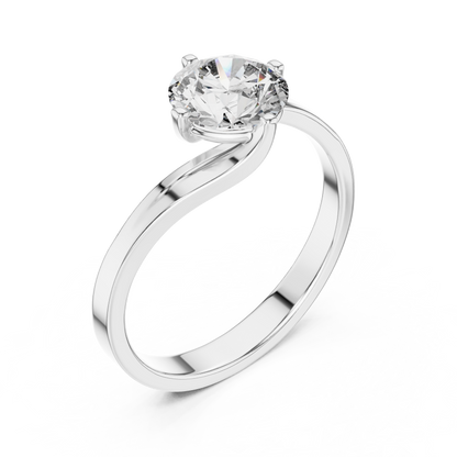 Elegant Wrap Solitaire Diamond Ring