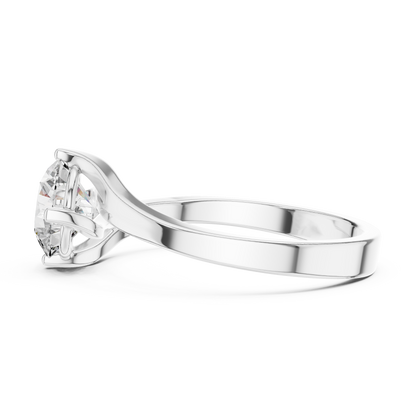 Elegant Wrap Solitaire Diamond Ring