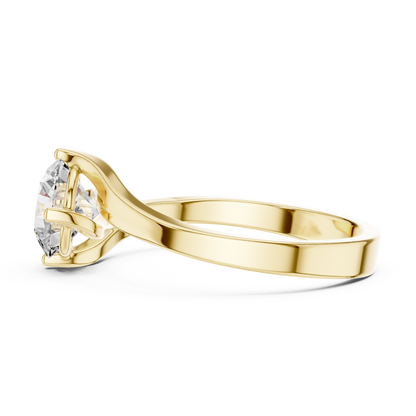 Elegant Wrap Solitaire Diamond Ring