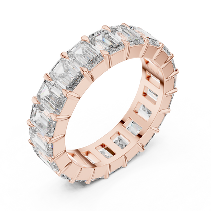 Emerald-Cut Full Eternity Diamond Band
