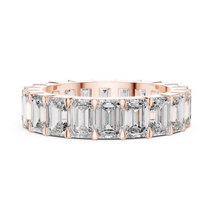 Emerald-Cut Full Eternity Diamond Band