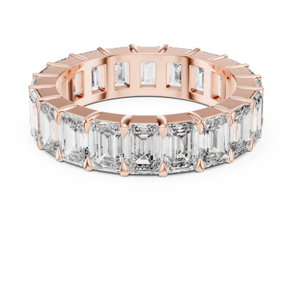Emerald-Cut Full Eternity Diamond Band