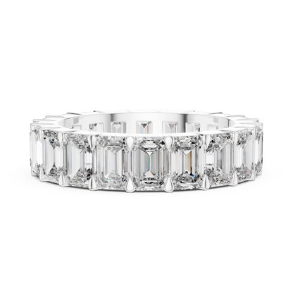 Emerald-Cut Full Eternity Diamond Band