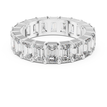 Emerald-Cut Full Eternity Diamond Band