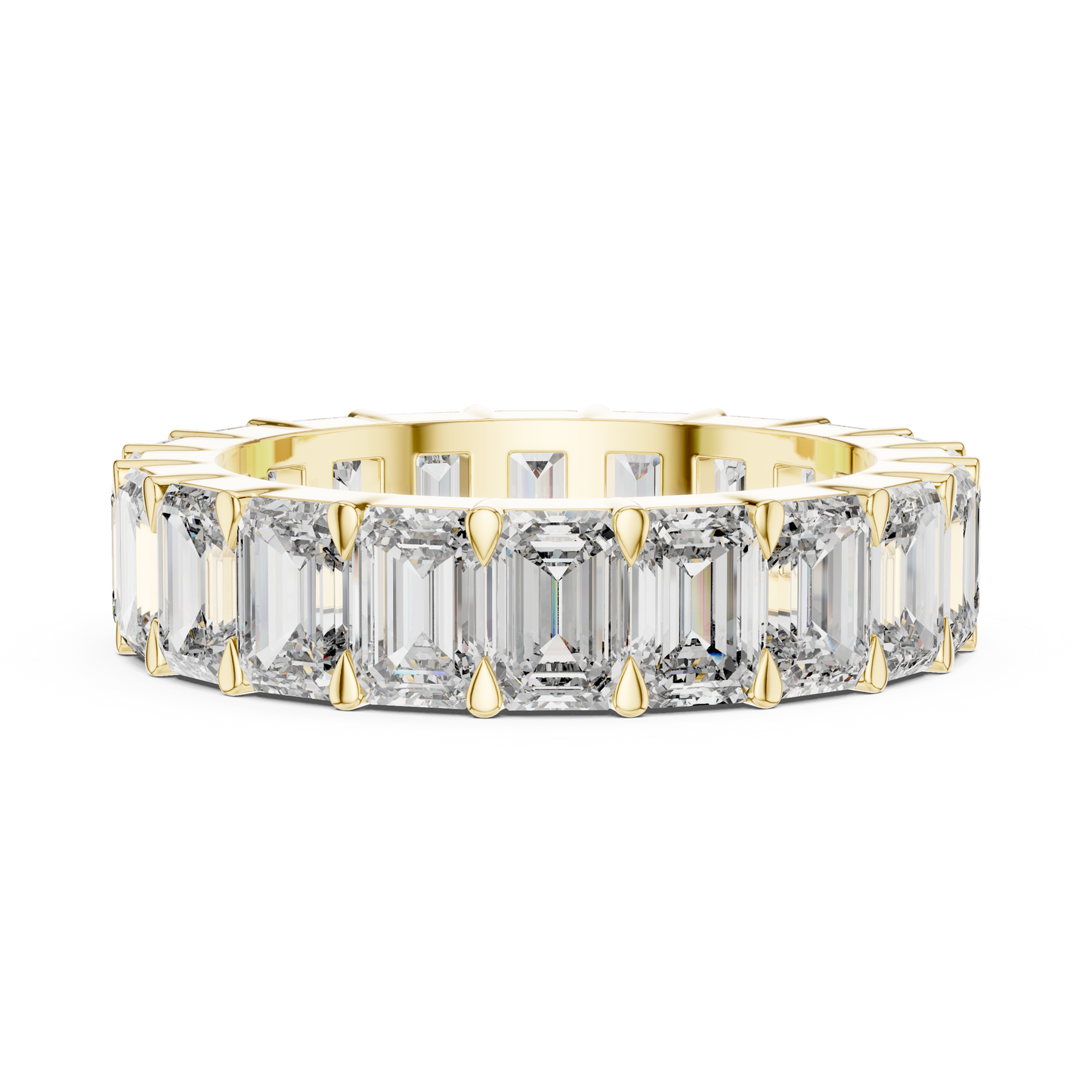 Emerald-Cut Full Eternity Diamond Band