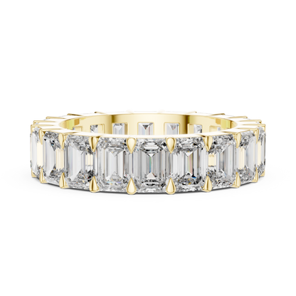 Emerald-Cut Full Eternity Diamond Band
