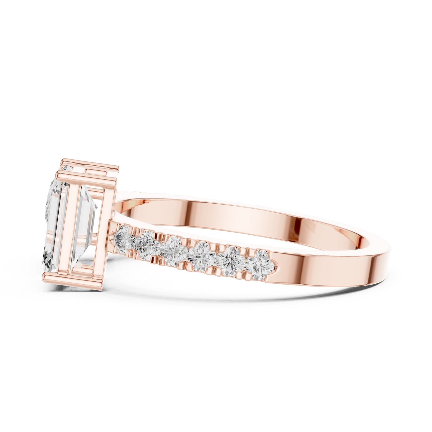 Toi et Moi Diamond Ring (Oval & Emerald Cut )