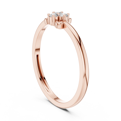 Trinity Diamond Knot Ring