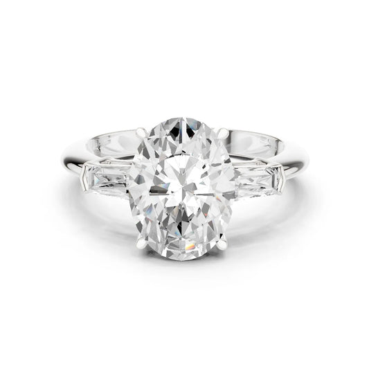 Sorrento Oval Diamond Three-Stone Ring