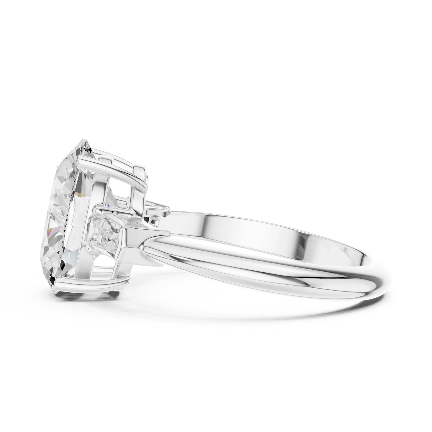 Sorrento Oval Diamond Three-Stone Ring