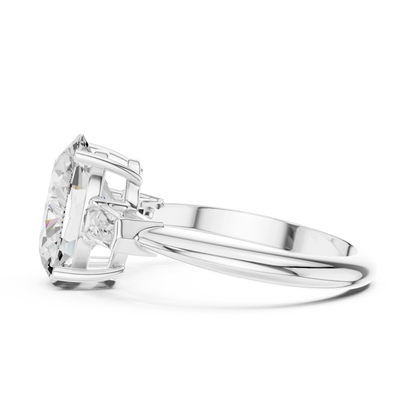 Sorrento Oval Diamond Three-Stone Ring