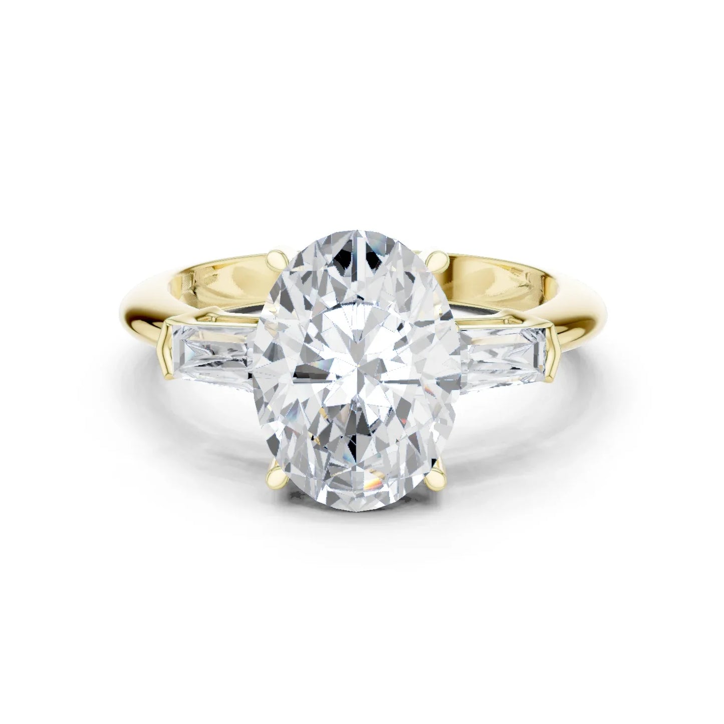 Sorrento Oval Diamond Three-Stone Ring