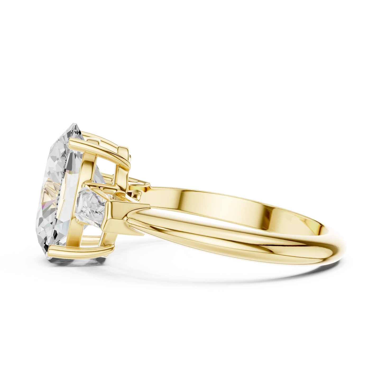 Sorrento Oval Diamond Three-Stone Ring