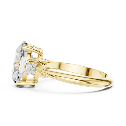 Sorrento Oval Diamond Three-Stone Ring