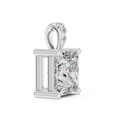 Princess-Cut Diamond Solitaire Pendant