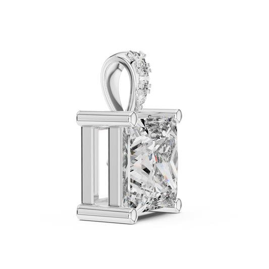 Princess-Cut Diamond Solitaire Pendant