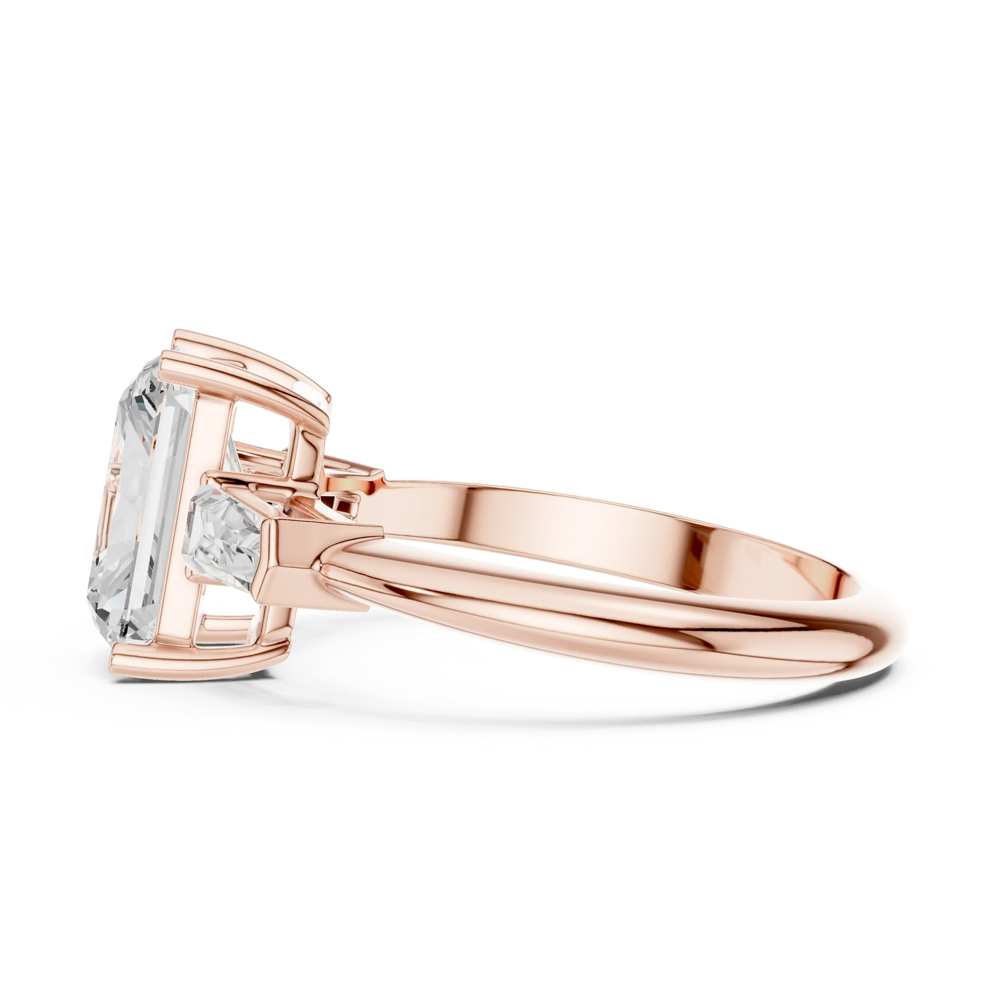 Solaris Radiant Diamond Three-Stone Ring