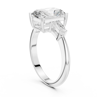 Solaris Radiant Diamond Three-Stone Ring