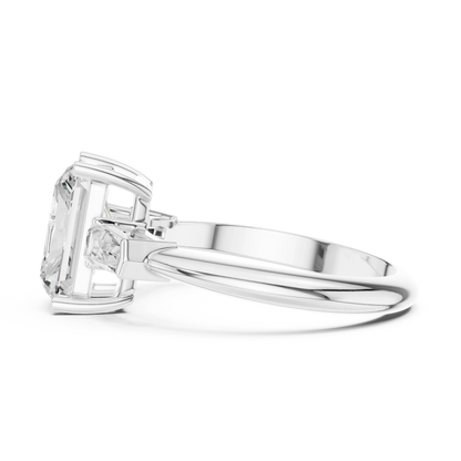 Solaris Radiant Diamond Three-Stone Ring