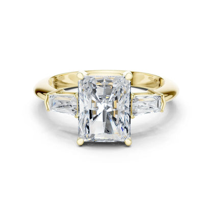 Solaris Radiant Diamond Three-Stone Ring